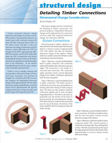 Structure Magazine - "Detailing Timber Connections - Dimensional Change Considerations" February 2004